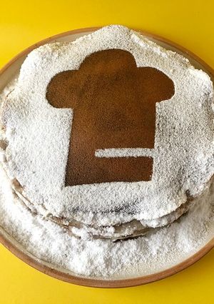 A picture of Chocolate Crepe Cake.