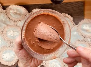 Foto de Mousse de Chocolate com Água