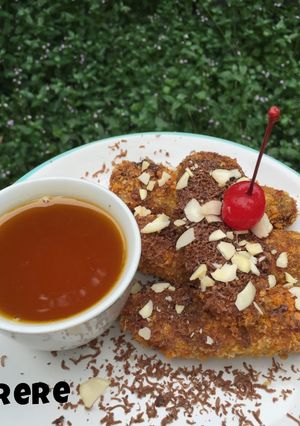 Foto resep Pisang Kremes Saus Karamel
