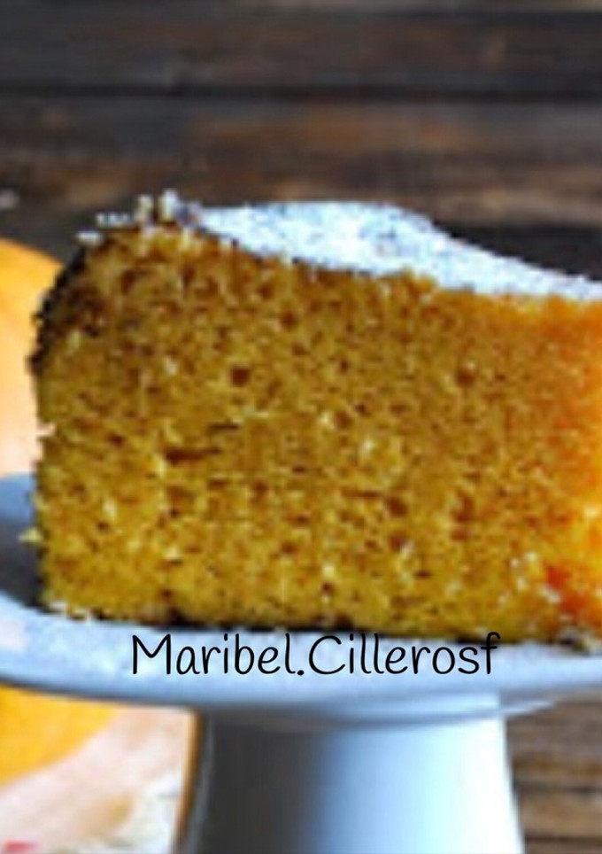 Una foto de Bizcocho de calabaza al microondas