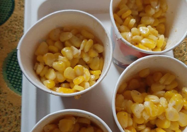 Recipe of Homemade Masala sweet corn