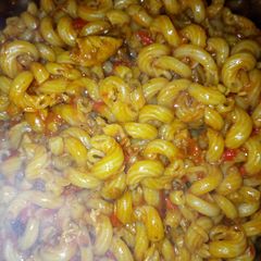 A picture of Jallof na makaroni.