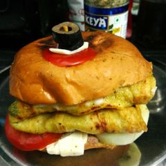 A picture of Whole wheat chila Burger.