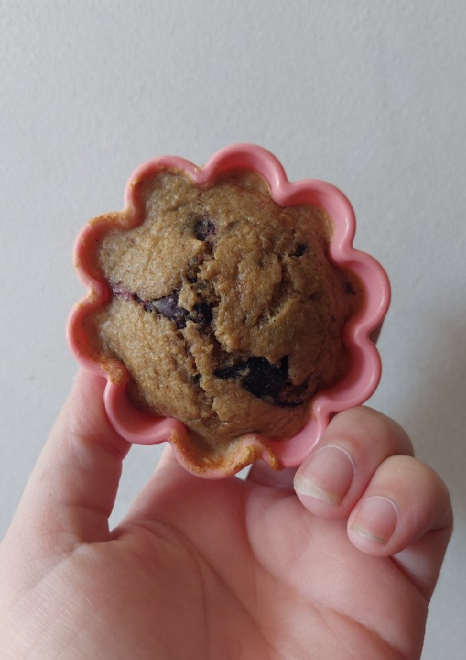 Una foto de Muffin arándanos