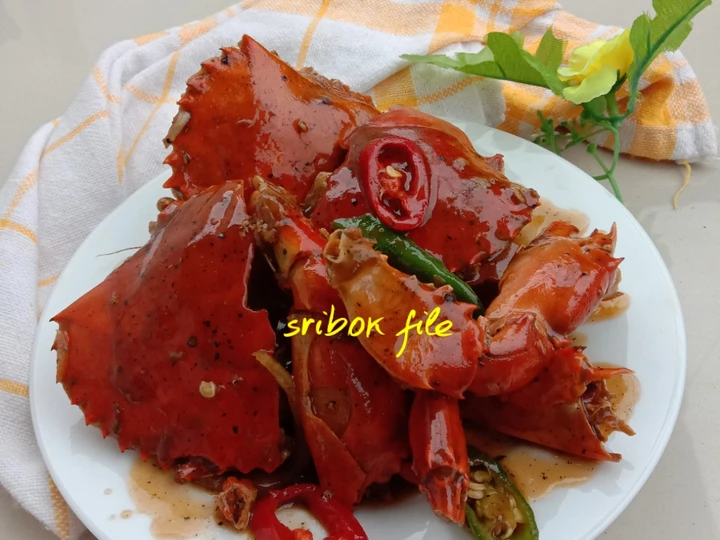 Langkah Mudah untuk Membikin Resep Kepiting lada hitam yang Uenak Anti Ribet, Menggugah Selera