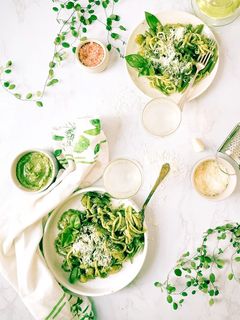 Trenette oder Spagetti mit Pesto Rezepthauptbild