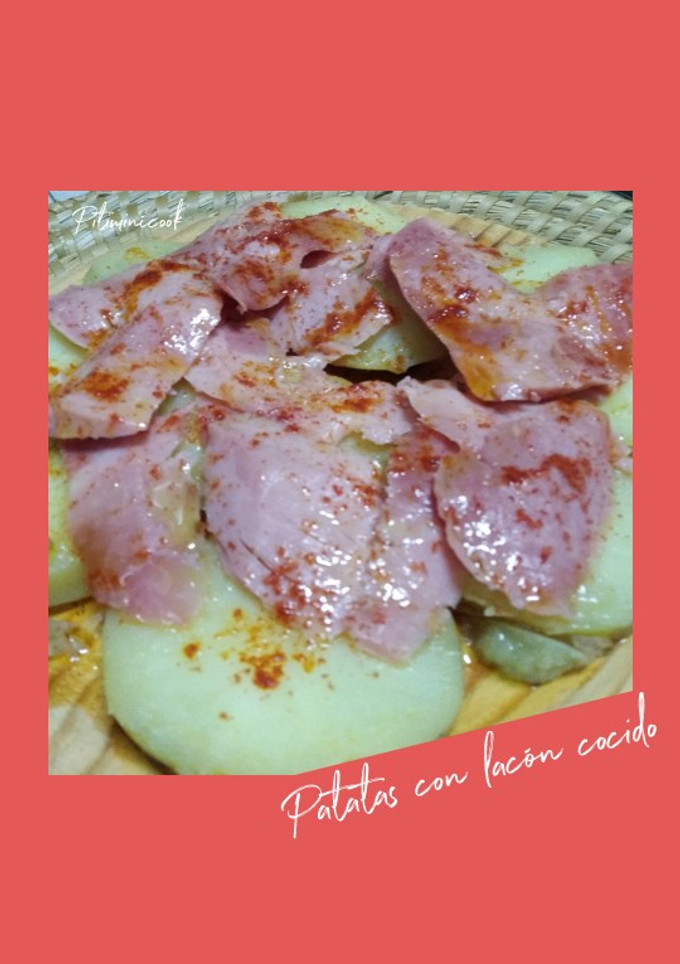 Una foto de Patatas con lacón cocido