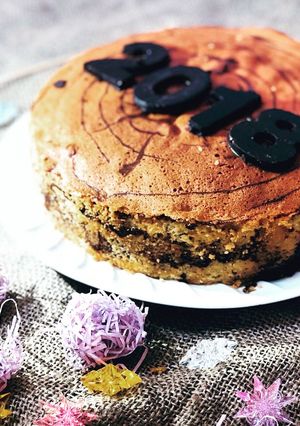 عکسی از دستور کیک ماربل شکلاتی