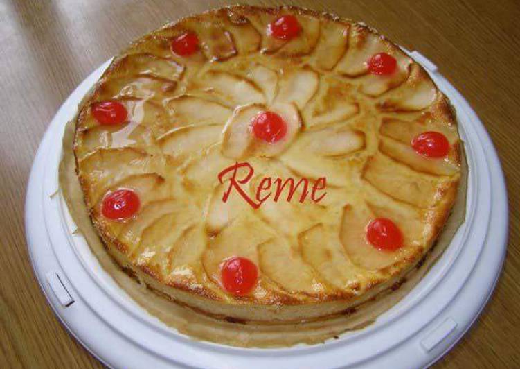 Tarta de manzana cremosa