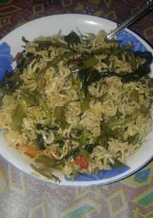 Foto resep Tumis kangkung mie