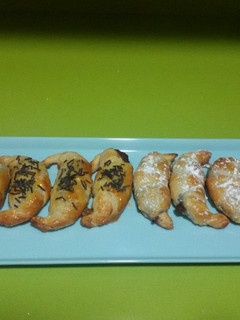 Una foto de Croissants rellenos de chocolate