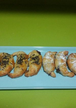 Una foto de Croissants rellenos de chocolate