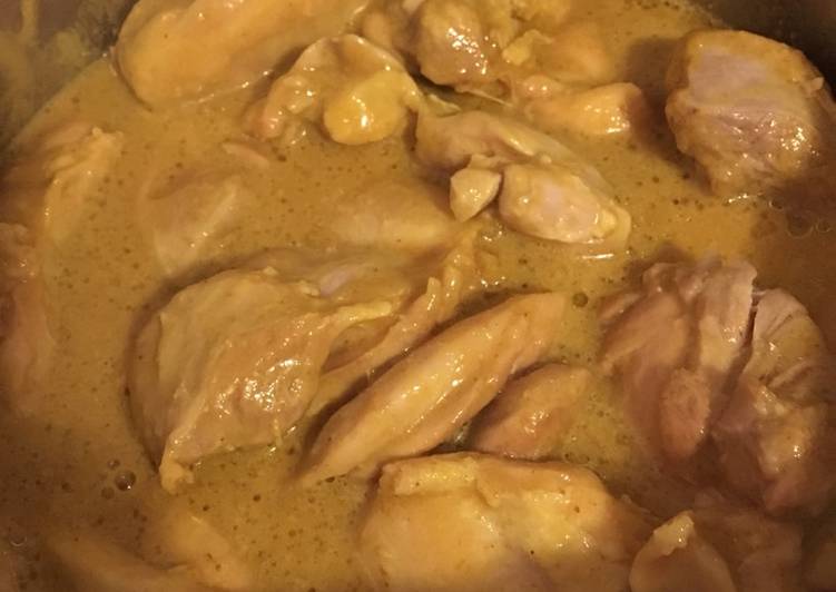 Simple Way to Prepare Speedy Coconut curry chicken