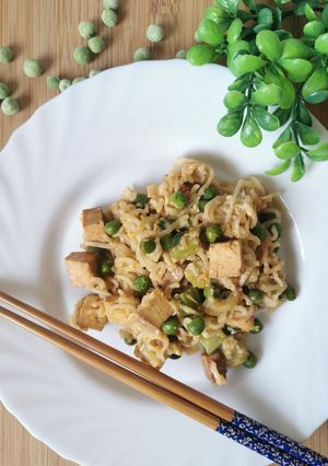 Zdjęcie przepisu Pad thai z groszkiem.