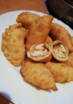 Zdjęcie przepisu Pierogi smażone a'la kebab.