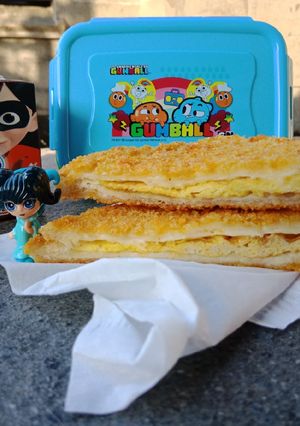 Foto resep Sandwich Goreng Isi keju telur