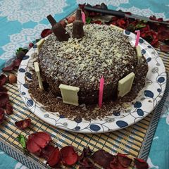 A picture of Chocolate cake in pressure cooker.