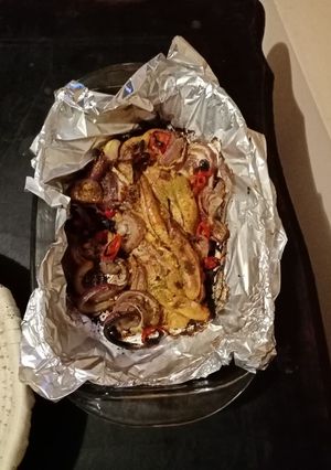 صورة لوصفة بطارخ البوري في الفرن
