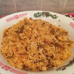 A picture of Singapore nasi goreng.