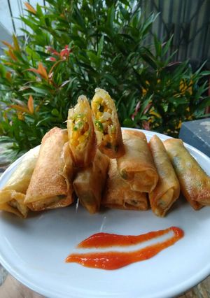 Foto resep Lunpia isi jagung manis