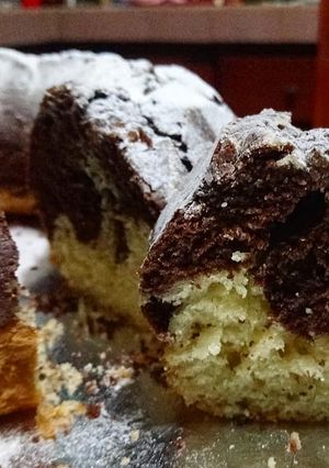 Una foto de Budín marmolado