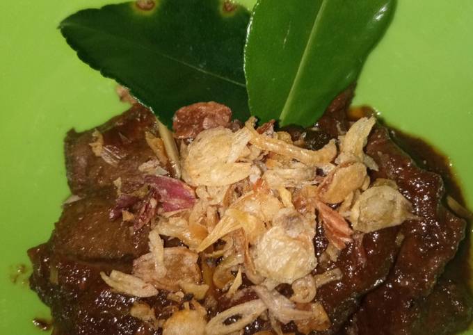 Hati sapi bumbu kecap