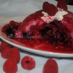 A picture of Summer pudding.
