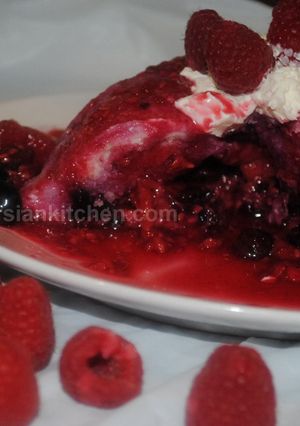 A picture of Summer pudding.