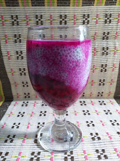 Foto resep Puding Chia Seeds Buah Naga