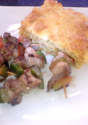 Una foto de Brocheta mixta