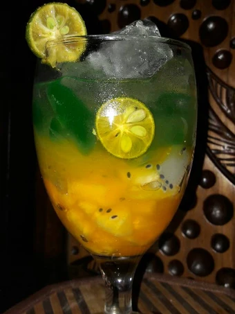 Langkah Gampang Membuat Resep Es buah jeruk limau yang Bikin Ngiler Anti Ribet, Mantap Sekali