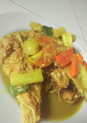 Foto resep Kepala lkan kakap kuning