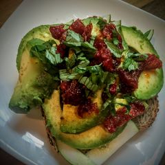 A picture of Sundried Tomato Avocado Toast.