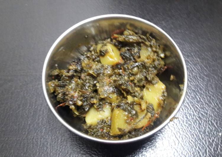 Recipe of Ultimate Aloo palak sabji