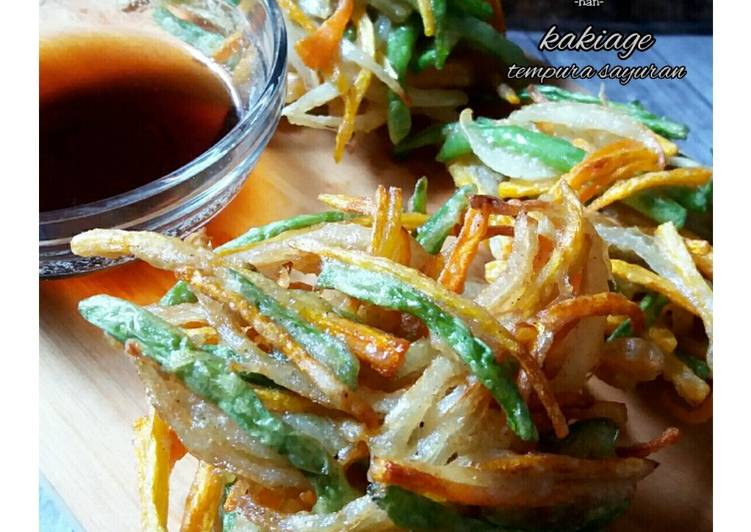 Resep masakan Kakiage | Tempura Sayuran | Bahan Membuat Kakiage | Tempura Sayuran Yang Bisa Manjain Lidah