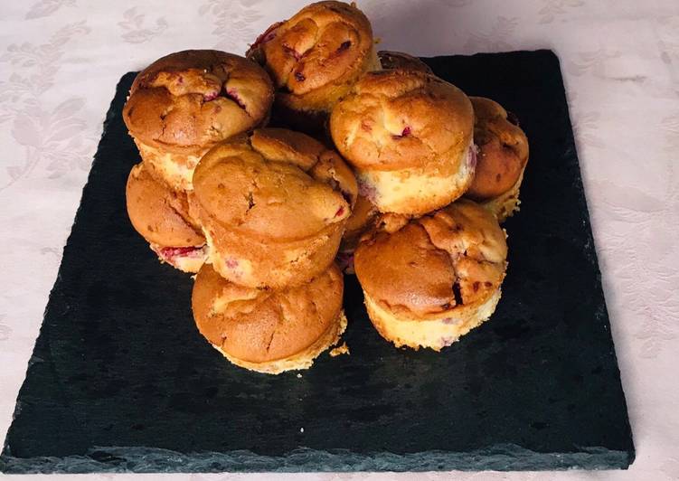 La façon simple de faire des recettes Muffins a la framboise spécial