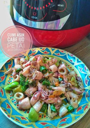 Foto resep Cumi Asin Cabe Ijo Pete