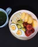 [Giảm cân #D_5] Trứng luộc + trái cây - 317calo