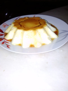 A picture of Mango caramel pudding.