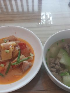 Hình của món Canh bí đao thịt bằm.