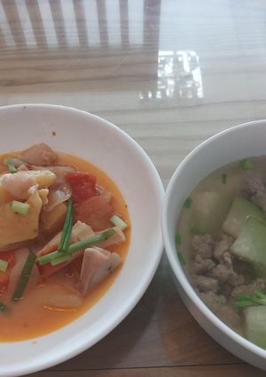 Hình của món Canh bí đao thịt bằm.