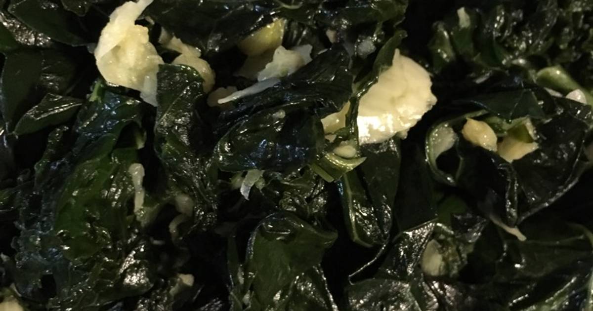 Kale Garlic with Bouillon Recipe by Oanh Luong Cookpad