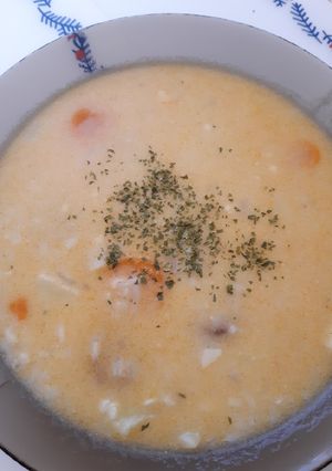 Kolbászos rizsleves recept fotója
