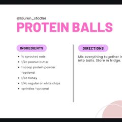 A picture of Protein balls.
