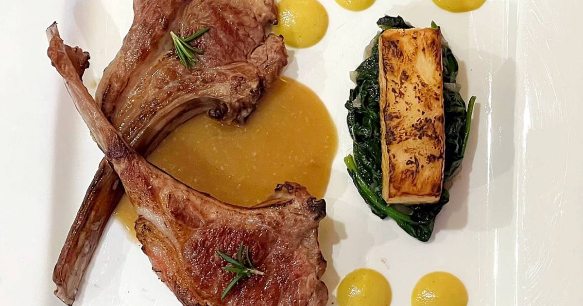 Lamb Cutlets with Mustard and Shallot Sauce Recipe