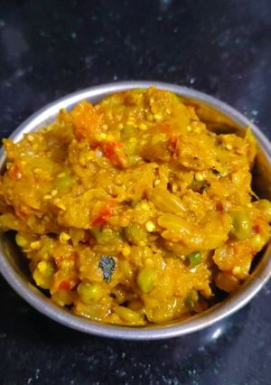 A picture of Baingan bharta 🍆.