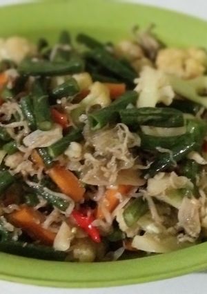 Foto resep Tumis sayur teri nasi