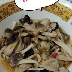 รูปของ Tumis Jamur Sawit & Tips membersihkan jamur sawit