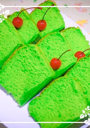 Foto resep Bolu pandan jadul lembut seperti chifon ala khalimah kitchen's