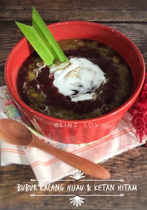 Foto resep Bubur kacang hijau dan ketan hitam - cemilan enak - desert - ketan hitam - kacang hijau